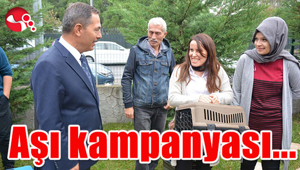 Belediyeden aşı kampanyası...