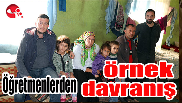 Öğretmenlerden örnek davranış...