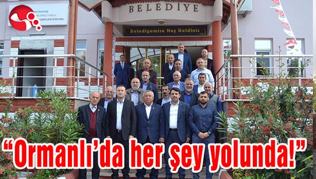 "Ormanlı'da her şey yolunda!"