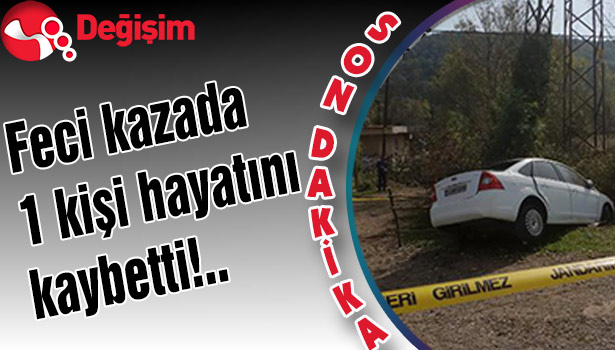 Feci kazada bir kişi hayatını kaybetti!