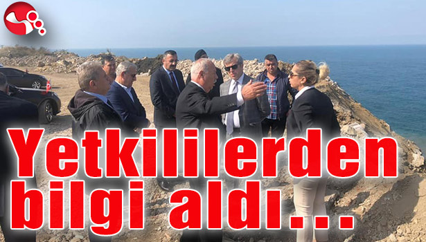 Yetkililerden bilgi aldı...