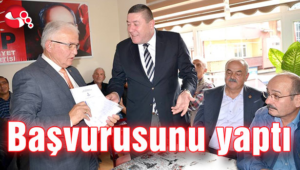 Adaylık başvurusunu yaptı