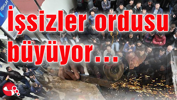 İşsizler ordusu büyüyor...