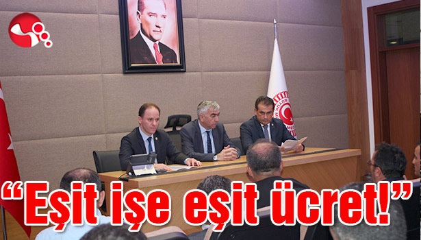 Madenciler taleplerini CHP'li vekillere anlattı...