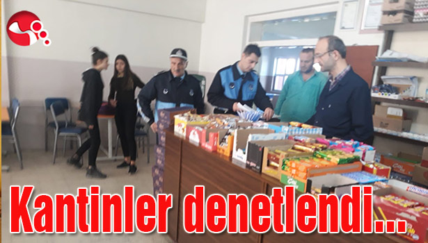 Kantinler denetlendi...