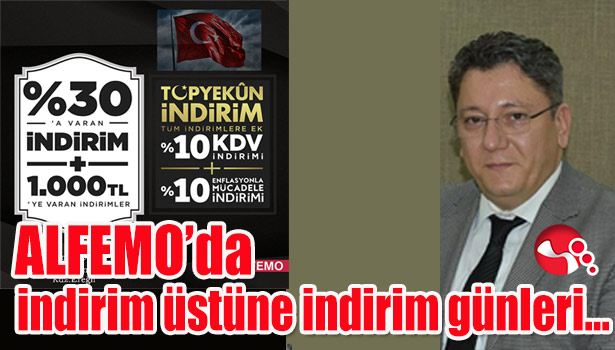 ALFEMO'da indirim üstüne indirim günleri...