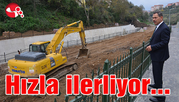 Sakindere projesi hızla ilerliyor...