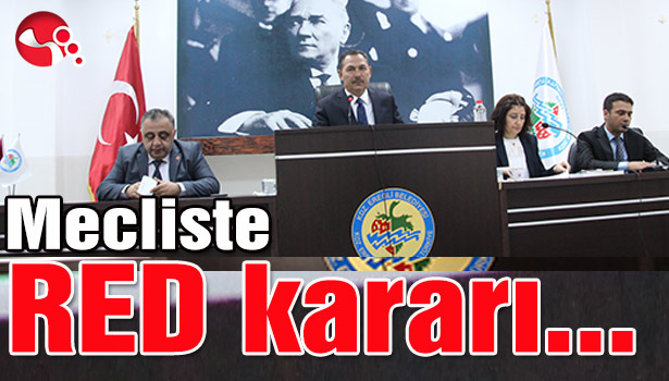 Mecliste red kararı...
