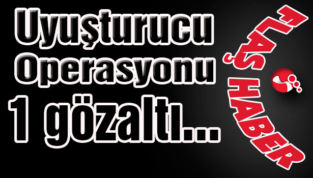 Uyuşturucu Operasyonu...1 gözaltı...
