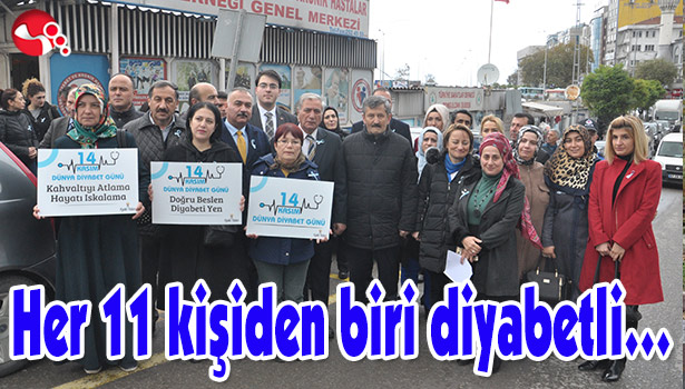 Her 11 kişiden biri diyabetli...