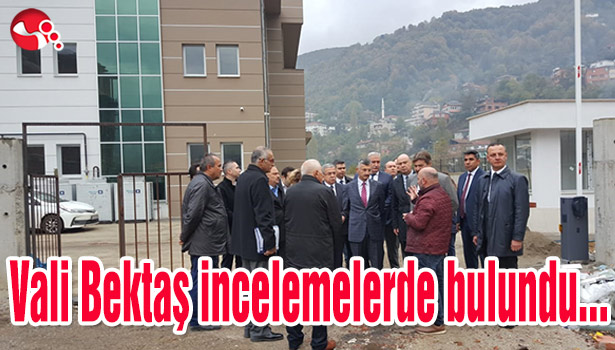 Vali Bektaş incelemelerde bulundu...