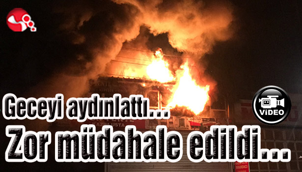 Geceyi aydınlattı... Zor müdahale edildi...