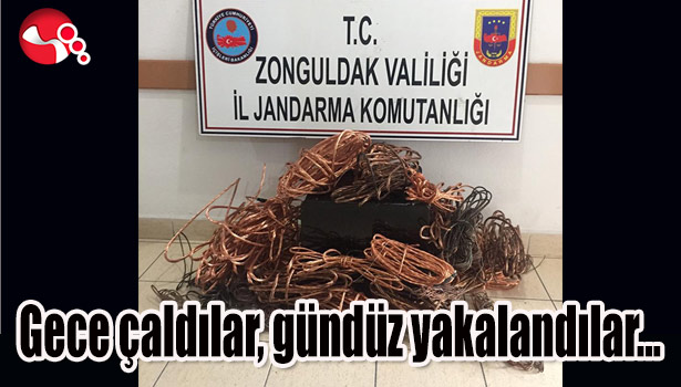 Gece çaldılar, gündüz yakalandılar...