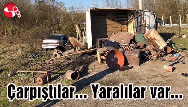 Çarpıştılar... Yaralılar var...