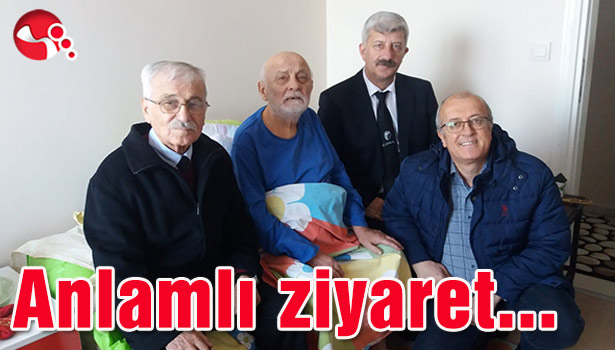 Emekli öğretmenlere anlamlı ziyaret...