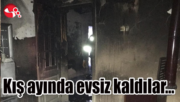 Kış ayında evsiz kaldılar...