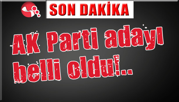 AK Parti adayı belli oldu!..
