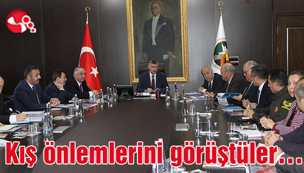 Kış önlemlerini görüştüler...