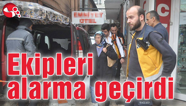 Ekipleri alarma geçirdi