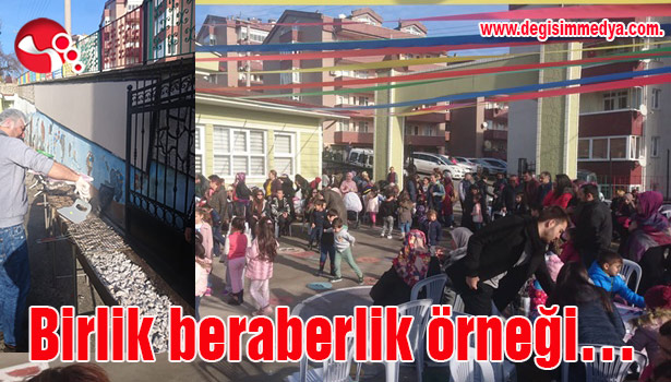 Gülşen Utku'da birlik beraberlik örneği...