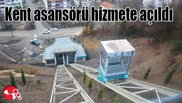Kent asansörü açıldı...