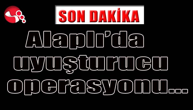 Alaplı'da uyuşturucu operasyonu