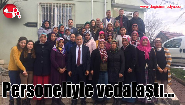 Personeliyle vedalaştı...