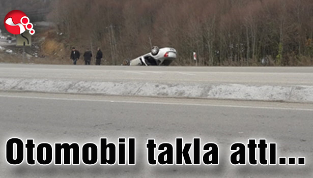 Otomobil takla attı...