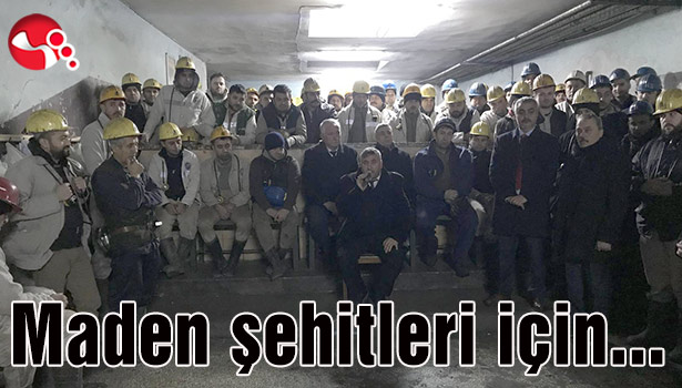 Maden şehitleri için dua ettiler...