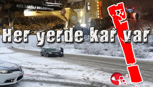 Her yerde kar var!