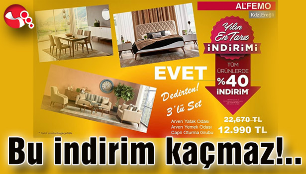 Yılın en tarz indirimi Alfemo'dan...