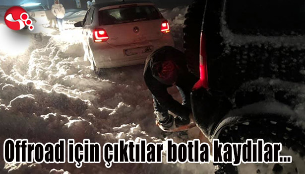 Offroad için çıktılar botla kaydılar...
