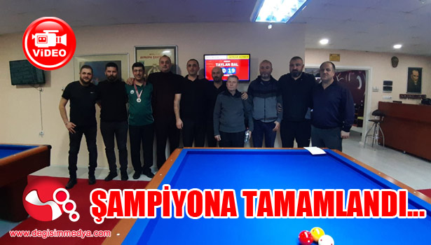 Şampiyona tamamlandı...
