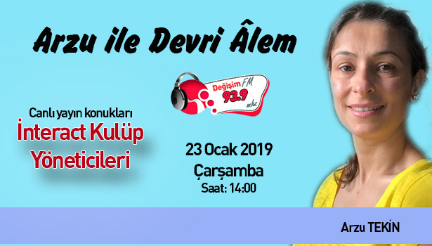 İnteract Kulüp yöneticileri Değişim'de...