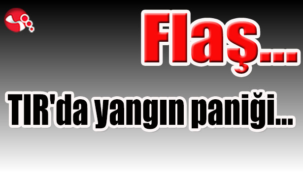 TIR'da yangın paniği...