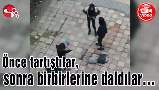 Önce tartıştılar, sonra birbirlerine daldılar...