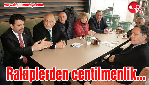 Rakiplerden centilmenlik fotoğrafı...