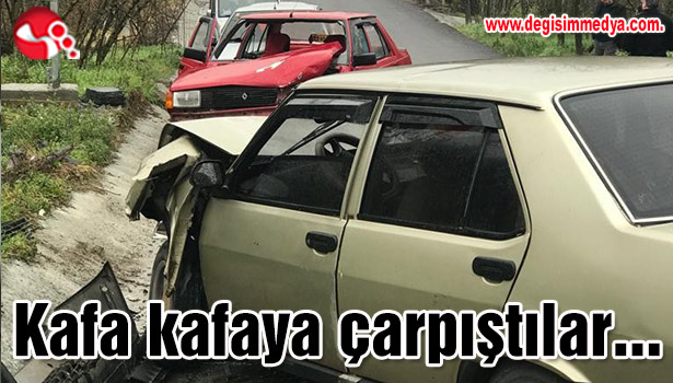 Kafa kafaya çarpıştılar...