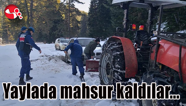 Yaylada mahsur kaldılar...