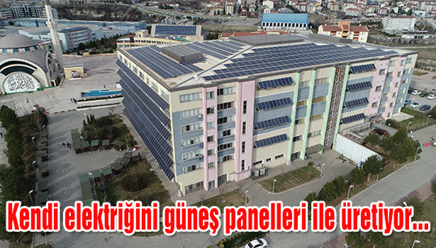 Kendi elektriğini güneş panelleri ile üretiyor...