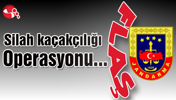 Silah kaçakçılığı operasyonu...