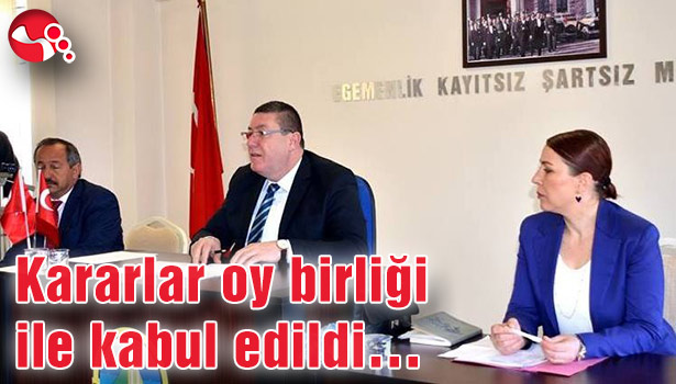 Kararlar oy birliği ile kabul edildi...