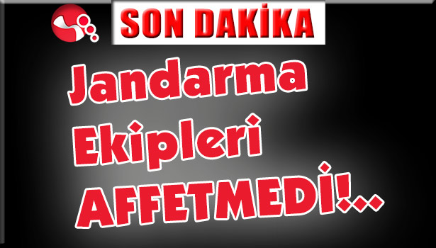 Jandarma Ekipleri affetmedi...