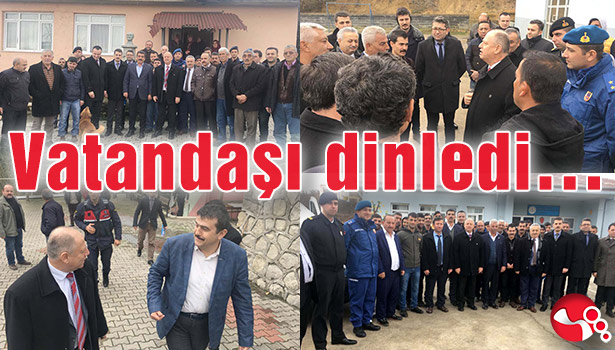 Vatandaşı dinledi...