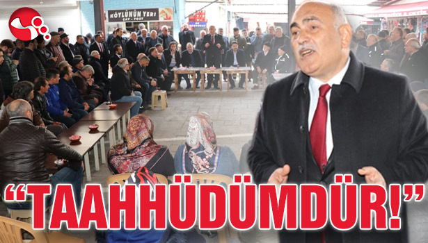 Şahin: "TAAHHÜDÜMDÜR!"