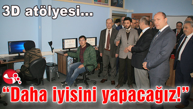 Mesleki ve Teknik Anadolu Lisesi'ne 3D atölyesi...