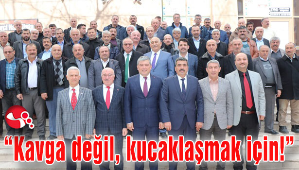 Erol Şahin muhtarlarla bir araya geldi...