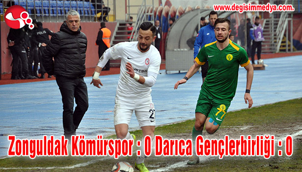 Zonguldak Kömürspor : 0 Darıca Gençlerbirliği : 0