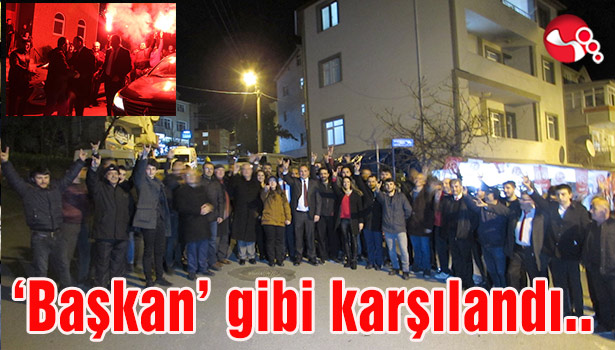 Talat Şeker, 'Başkan' gibi karşılandı..