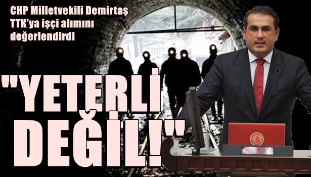 CHP Milletvekili Demirtaş TTK'ya işçi alımını değerlendirdi